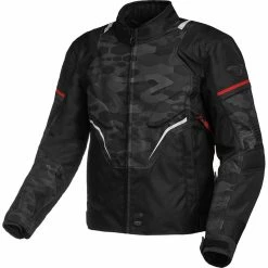 Cheapest ๐ Textile Macna Adept Jacket Black Red ๐ฅฐ