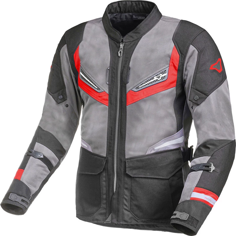 Brand new ⭐ Touring Macna Aerocon Jacket Grey Red ❤️ 3 Brand new ⭐ Touring Macna Aerocon Jacket Grey Red ❤️