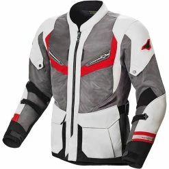Brand new 😀 Touring Macna Aerocon Night Eye Jacket Grey Red ⌛