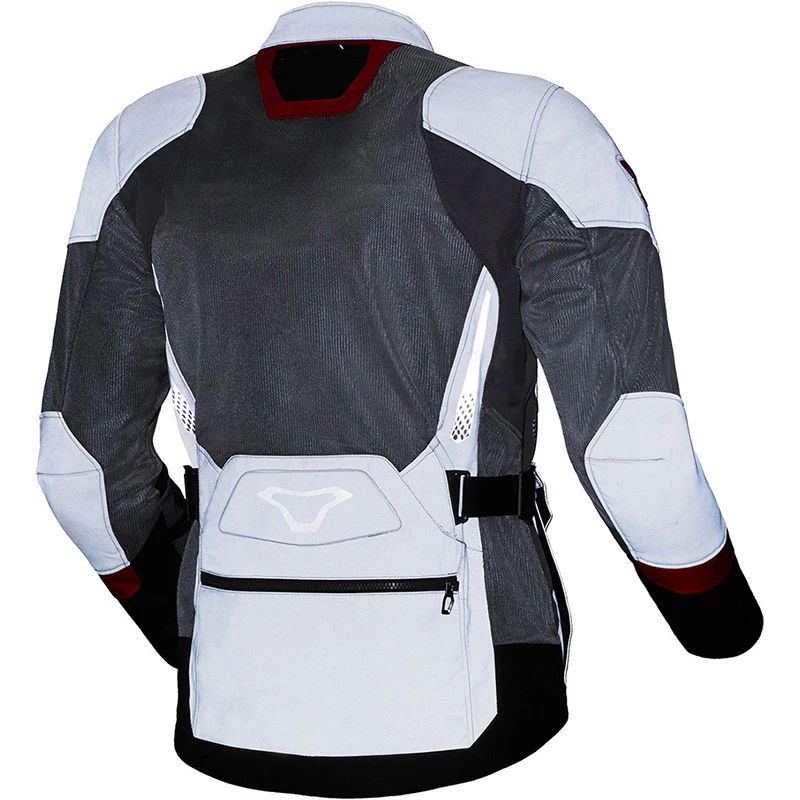 Brand new 😀 Touring Macna Aerocon Night Eye Jacket Grey Red ⌛ 6 Brand new 😀 Touring Macna Aerocon Night Eye Jacket Grey Red ⌛ - Image 4