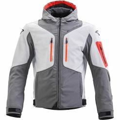 Brand new 👏 Textile Macna Aytee Night Eye Jacket Light Grey Orange 🎁 -Macna Shop macna ayteenighteye arancio 3