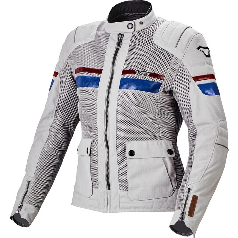 Wholesale 🎁 Ventilated Macna Fluent Lady Jacket Grey Blue Red 🥰 3 Wholesale 🎁 Ventilated Macna Fluent Lady Jacket Grey Blue Red 🥰
