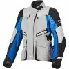 Cheap 👍 Touring Macna Fusor Lady Jacket Light Grey Blue ✨ 2 Cheap 👍 Touring Macna Fusor Lady Jacket Light Grey Blue ✨ -Macna Shop macna fusorlady blu