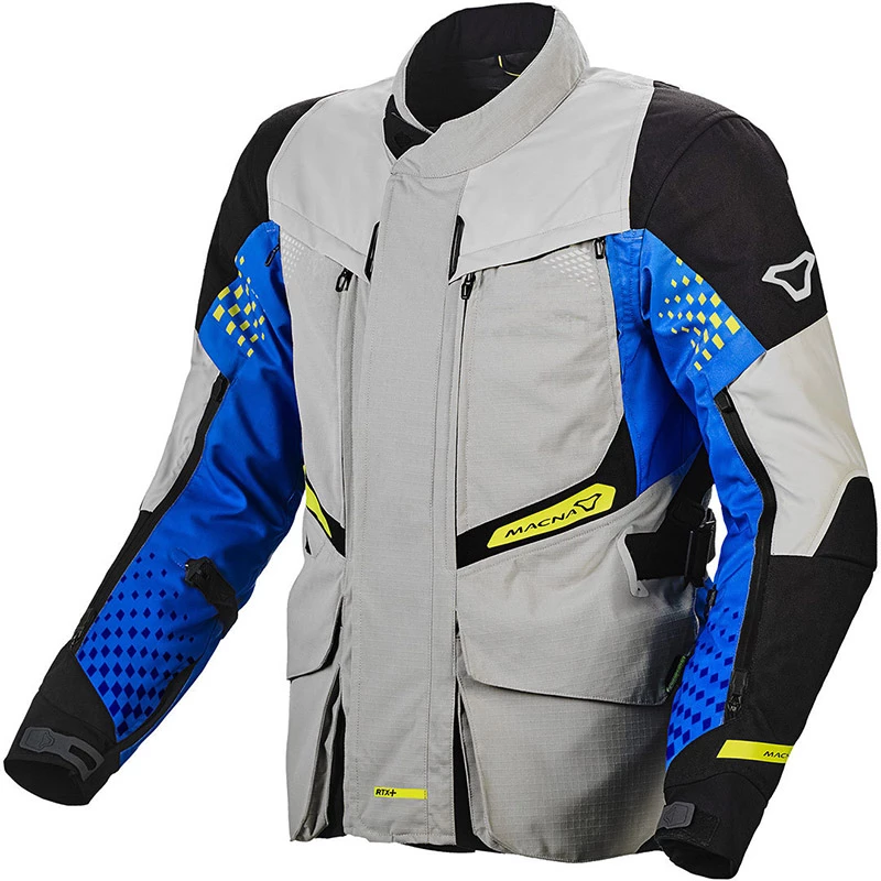 Promo ๐คฉ Touring Macna Fusor Jacket Grey Blue Black ๐ 3 Promo ๐คฉ Touring Macna Fusor Jacket Grey Blue Black ๐