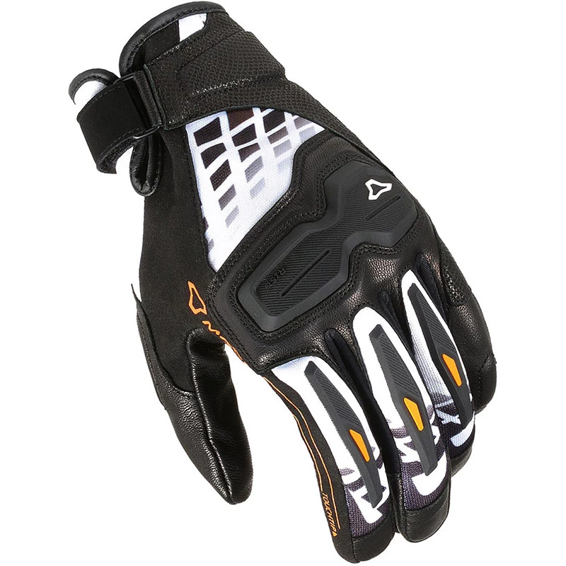 Brand new โค๏ธ Summer Macna Haros Gloves Black White Orange ๐ฅ 3 Brand new โค๏ธ Summer Macna Haros Gloves Black White Orange ๐ฅ