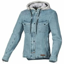 Promo ❤️ Textile Macna Inland Lady Jacket Light Blue Grey ⭐