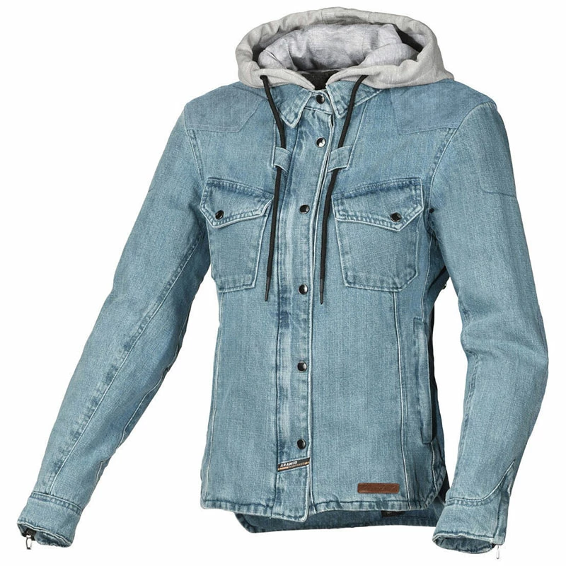 Promo ❤️ Textile Macna Inland Lady Jacket Light Blue Grey ⭐ 3 Promo ❤️ Textile Macna Inland Lady Jacket Light Blue Grey ⭐
