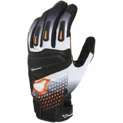 Cheapest 💯 Summer Macna Jugo Gloves Black White Orange 👍