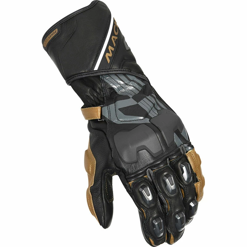 Discount ⌛ Racing Macna Powertrack Gloves Black Gold ⭐ 3 Discount ⌛ Racing Macna Powertrack Gloves Black Gold ⭐