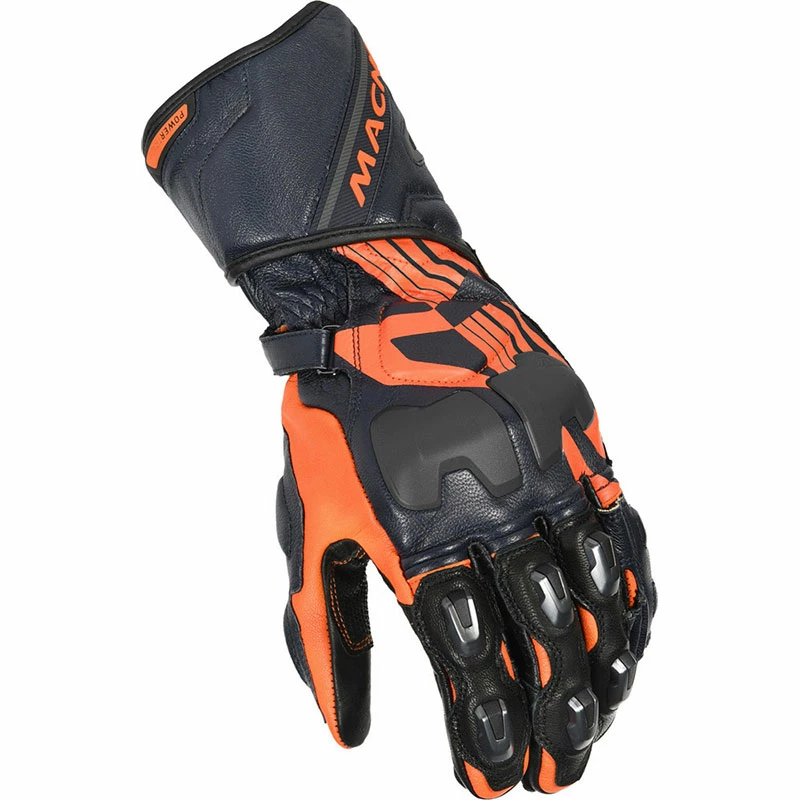 Budget ๐ Racing Macna Powertrack Gloves Black Orange ๐ 3 Budget ๐ Racing Macna Powertrack Gloves Black Orange ๐