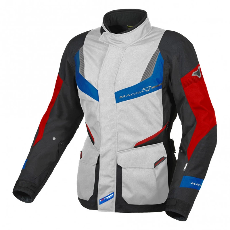 Best Pirce 🥰 Touring Macna Rancher Lady Jacket Grey Blue Red 🛒 3 Best Pirce 🥰 Touring Macna Rancher Lady Jacket Grey Blue Red 🛒