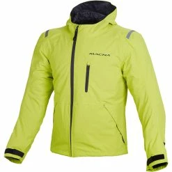 Deals 😀 Textile Macna Refuge Jacket Neon Yellow Grey 😉