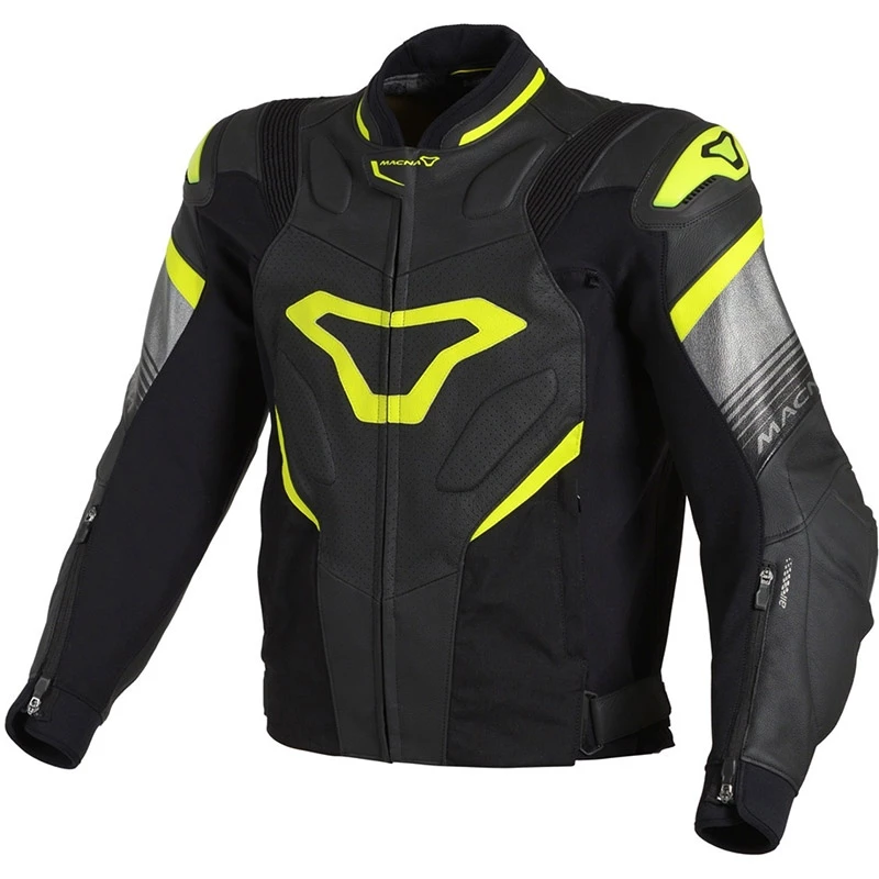 Flash Sale 🥰 Macna Ripper Leather Jacket Black Fluo Yellow 👍 3 Flash Sale 🥰 Macna Ripper Leather Jacket Black Fluo Yellow 👍