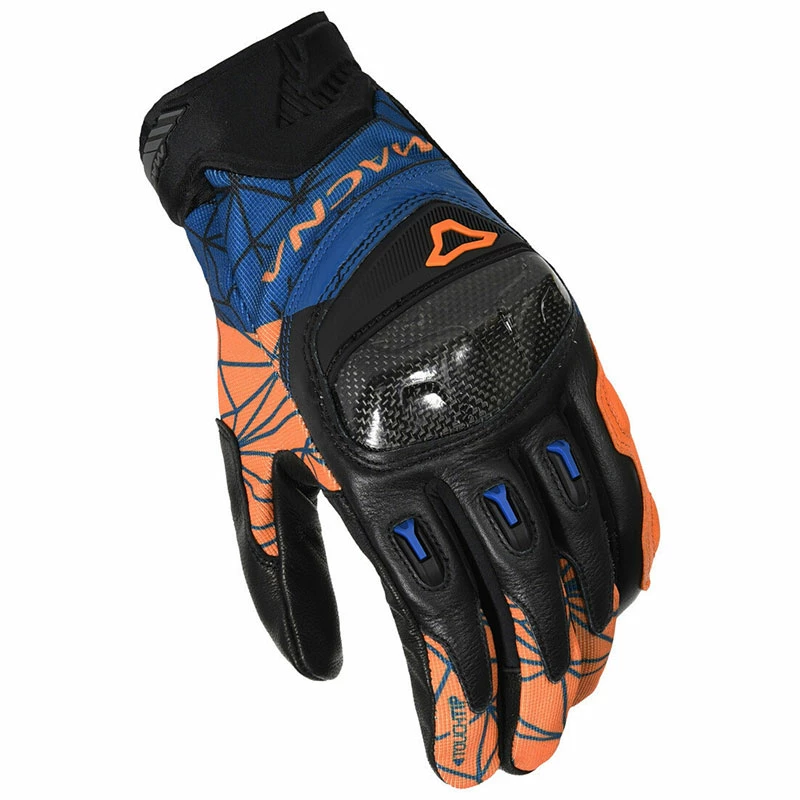 Best Sale 🌟 Racing Macna Rocco Gloves Orange Blue ❤️ 3 Best Sale 🌟 Racing Macna Rocco Gloves Orange Blue ❤️
