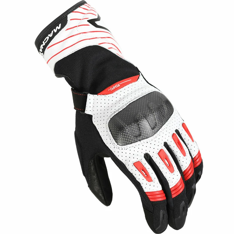 Top 10 😉 Racing Macna Tempo Gloves White Red 😍 3 Top 10 😉 Racing Macna Tempo Gloves White Red 😍