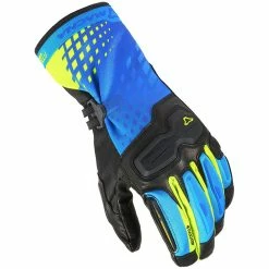 Cheapest 🔔 Summer Macna Terra Rtx Gloves Black Blue Yellow ❤️