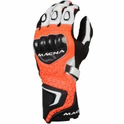New ๐ Racing Macna Track R Gloves Orange Black White ๐งจ