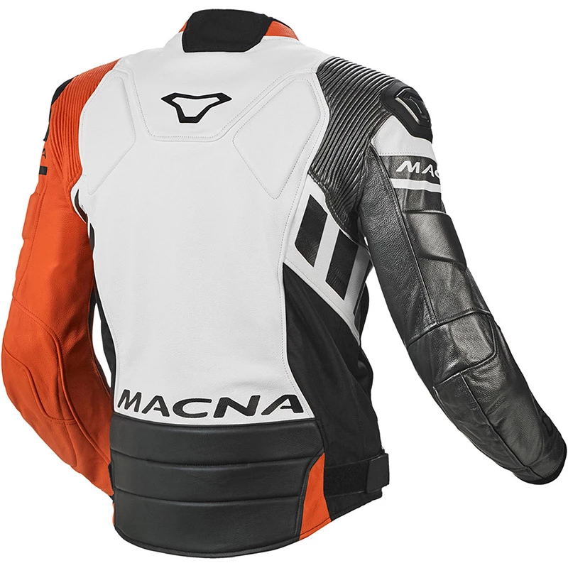 Deals ๐คฉ Macna Tracktix Leather Jacket Orange White Grey ๐ 4 Deals ๐คฉ Macna Tracktix Leather Jacket Orange White Grey ๐ - Image 2