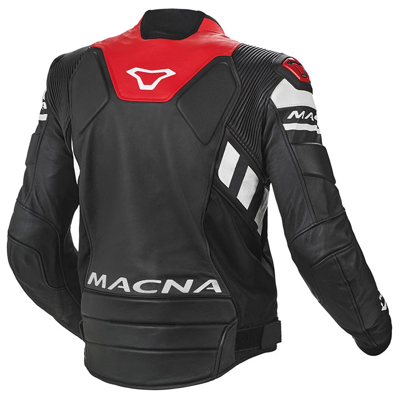Hot Sale 🌟 Macna Tracktix Leather Jacket Black White Red ❤️ 4 Hot Sale 🌟 Macna Tracktix Leather Jacket Black White Red ❤️ - Image 2