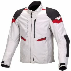 Macna Shop 5 Best deal π₯° Textile Macna Traction Jacket Light Grey Black Red π
