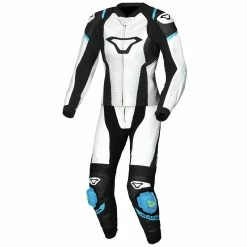 New ๐ Leather Two Pieces Macna Tronniq 2pc Lady Suit White Black Blue โ๏ธ