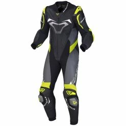 Cheapest ๐ Leather One Piece Macna Voltage 1pc Suit Black Grey Yellow ๐