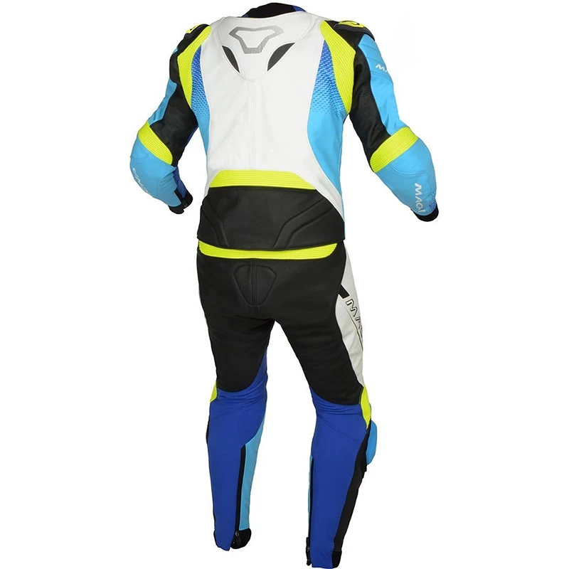 Deals ๐ Leather Two Pieces Macna Voltage 2pc Suit White Blue Yellow ๐ 4 Deals ๐ Leather Two Pieces Macna Voltage 2pc Suit White Blue Yellow ๐ - Image 2